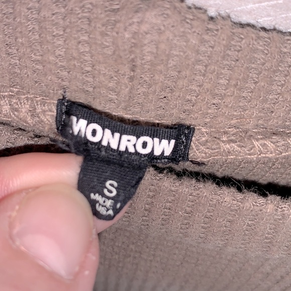 MONROW S Olive long too or dress♥️ worn once♥️ - Picture 2 of 7